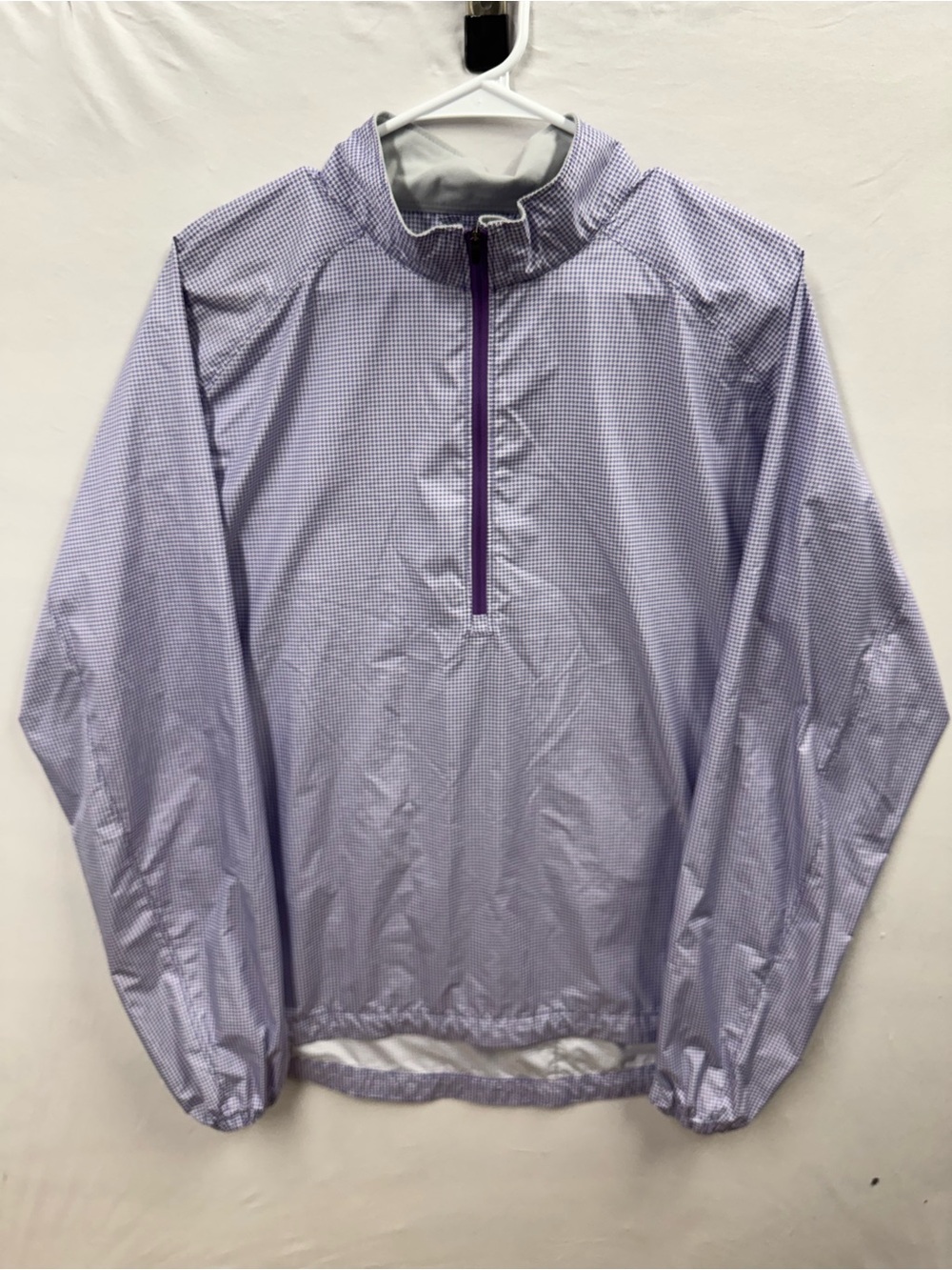 Peter Millar Jacket Purple Element Golf 4 Wind 1/2 Zip Pull-Over Windbreaker Lrg